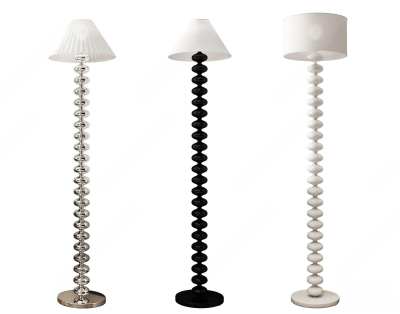 现代落地灯3D模型下载